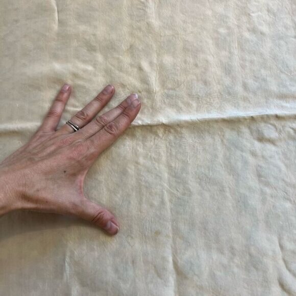 Vintage Antique 50s 60s Handmade Floral Pillow Case Embroidered Hand Stitched - Picture 6 of 7